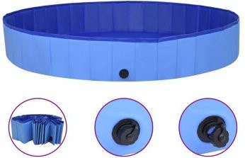 VidaXL Hundepool aus PVC in Blau, Durchmesser: 200 cm, Höhe: 30 cm - Bild 1