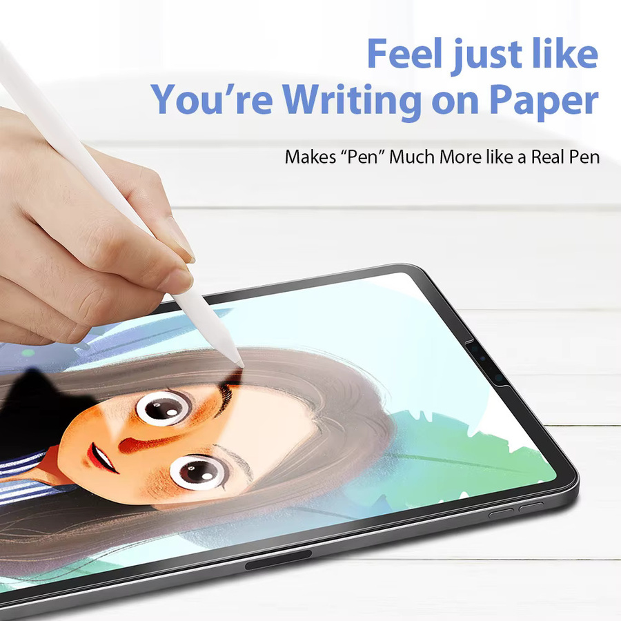 Matte Displayschutzfolie mit Papiergefühl für Apple iPad Pro, iPad Air und iPad Mini, PET-Material, transparent - Bild 5