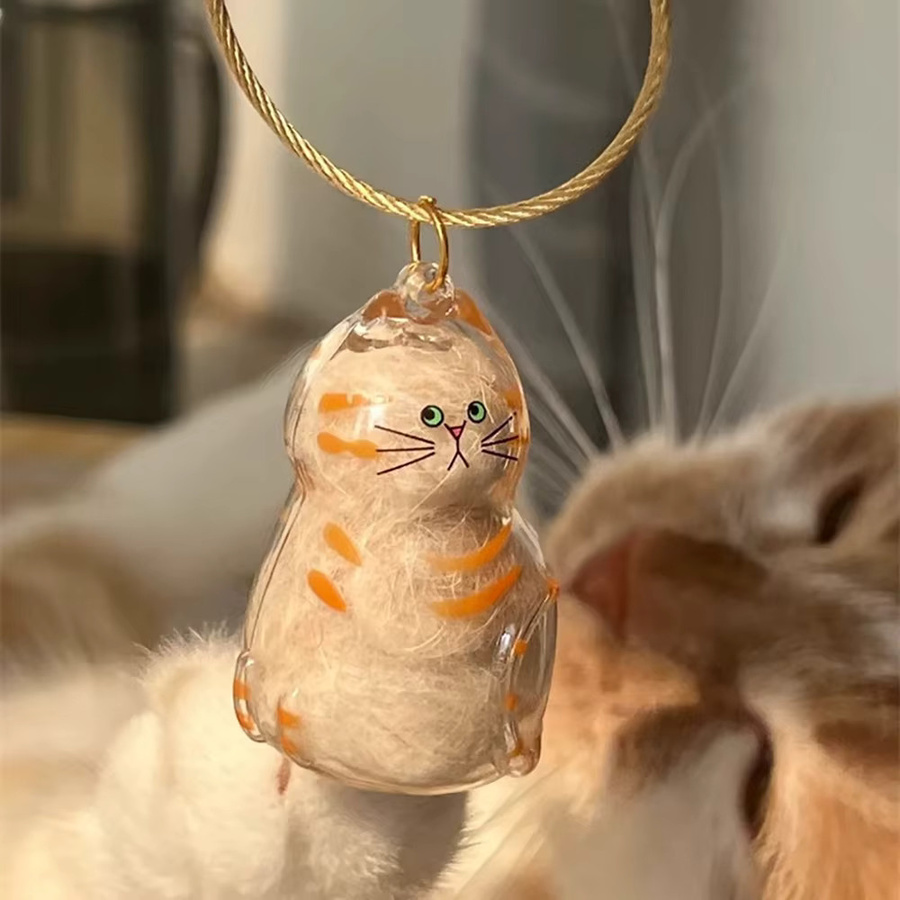 YUMEI Schlüsselanhänger, Kunststoff, Bunt, Siamese Tabby Hachi Cat Pendant - Bild 2