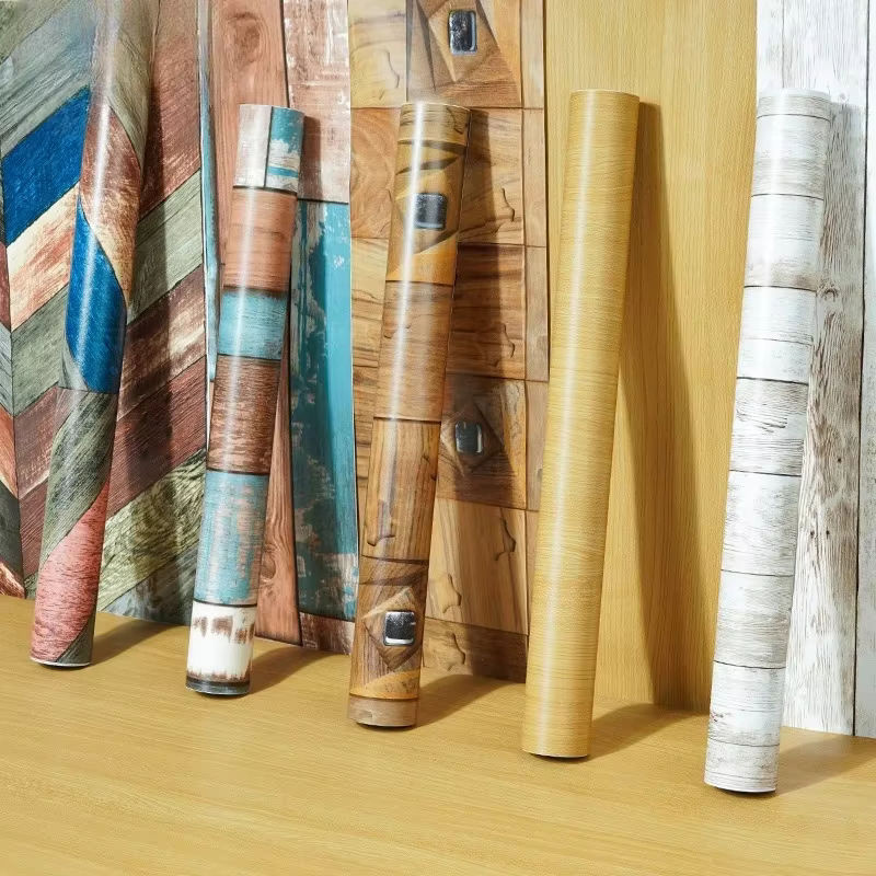 KALYNN Selbstklebende Vinyl Tapete in Holzoptik, Wasserdichte Dekorationsfolie für Möbel, Türen und Schränke - Bild 5