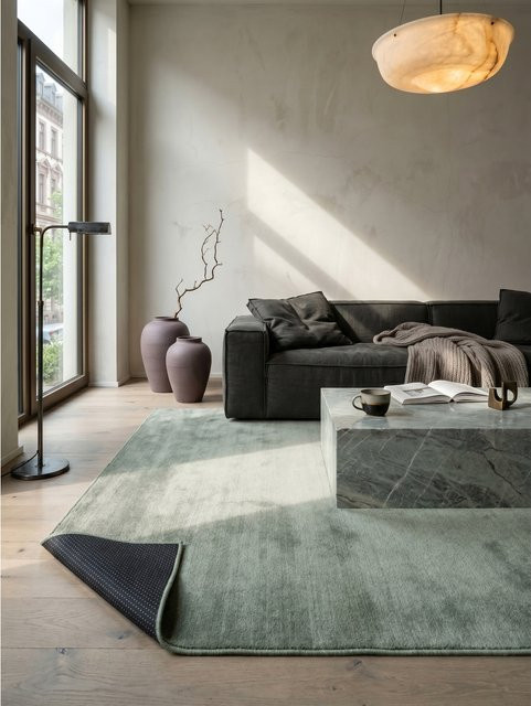 RUTOR Kadima Design Kurzflor Teppich Grün B: 160 cm, T: 220 cm - Bild 1