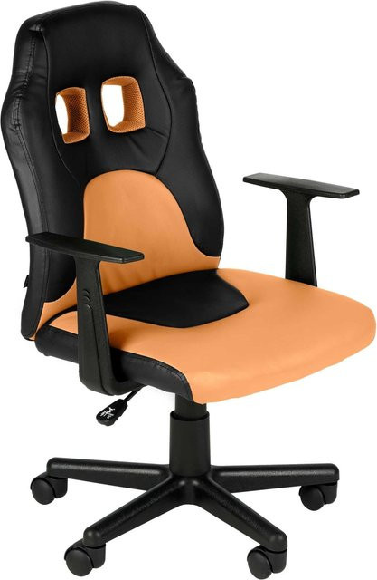 CLP Schreibtischstuhl Fun ergonomisch für Kinder und Jugendliche, höhenverstellbarer Drehstuhl mit abnehmbaren Armlehnen und Kunstlederbezug - Bild 1