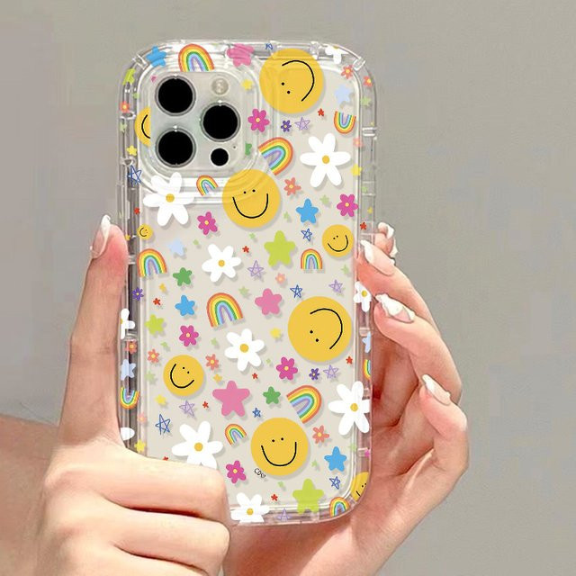 Bunte Blumen-Handyhülle für Apple iPhone Modelle mit stoßfestem Design in Multicolour - Bild 1