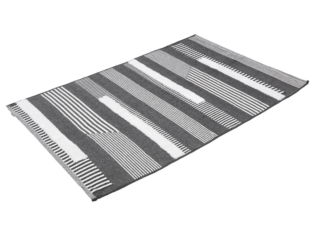 LIVARNO HOME Webteppich aus Baumwolle, Grau, B: 120 cm, L: 180 cm - Bild 3