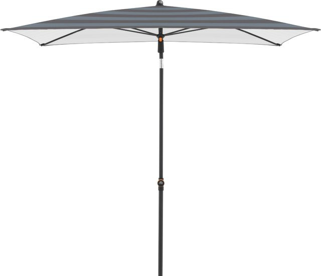 Doppler Sonnenschirm myZONE Mittelstockschirm mit Blockstreifen in Anthrazit, B: 190 cm, T: 125 cm - Bild 1
