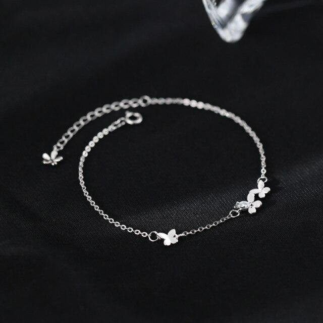 YIRAN Jewelry Schmetterlingsarmband, 925 Silber, Mädchen, grau - Bild 1