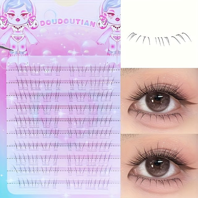 Duoduotian Katzenpfoten-Unterwimpern, 10-14mm, Unisex - Bild 1