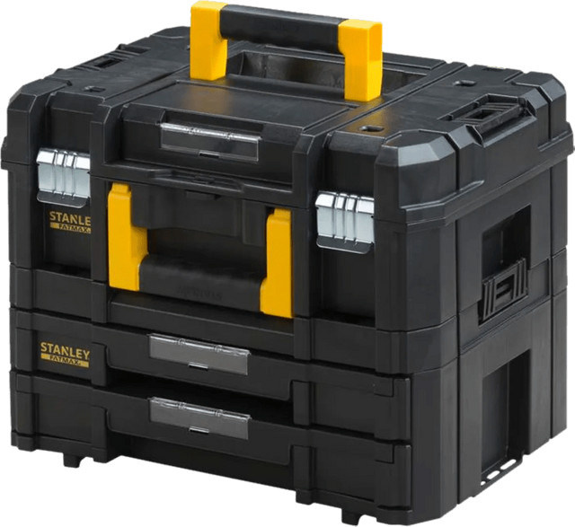 Stanley FatMax TSTAK Systembox Combo Werkzeugkoffer unbestückt, B/T/H: 44 x 33 x 33 cm - Bild 1