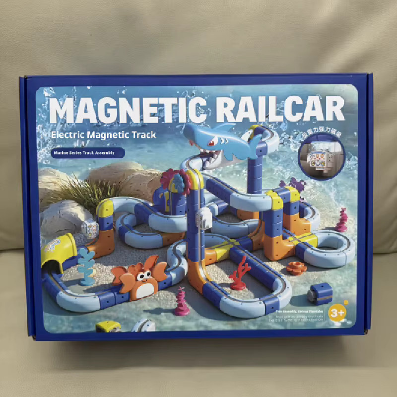RTBXF Magnetische Track Auto Elektrische Bausteine Unterwasser Welt, Puzzle Spielzeug, ab 3 Jahre - Bild 2