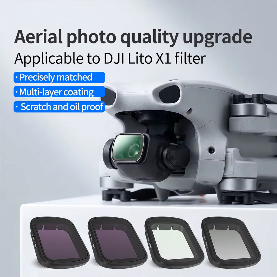 DJI Lito X1 Objektivfilter Set für DJI Flip Drohnen, CPL UV ND Filter in Schwarz - Bild 2
