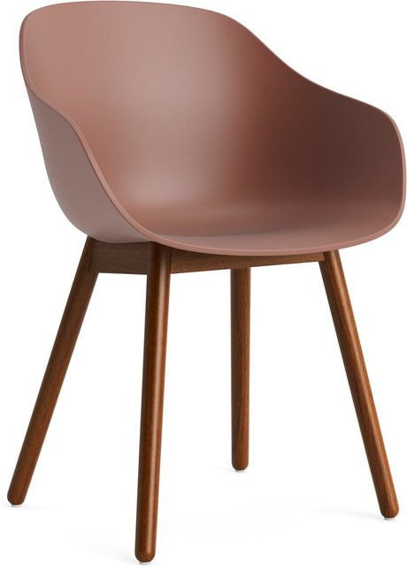 HAY About A Chair AAC 212 mit Armlehnen in Rot und Holzgestell im organischen Design - Bild 1