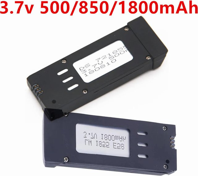 GAOLAG Ersatz-Lipo-Akku für E58 JY019 S168 RC Quadcopter, 3,7V, 500mAh, Schwarz - Bild 1