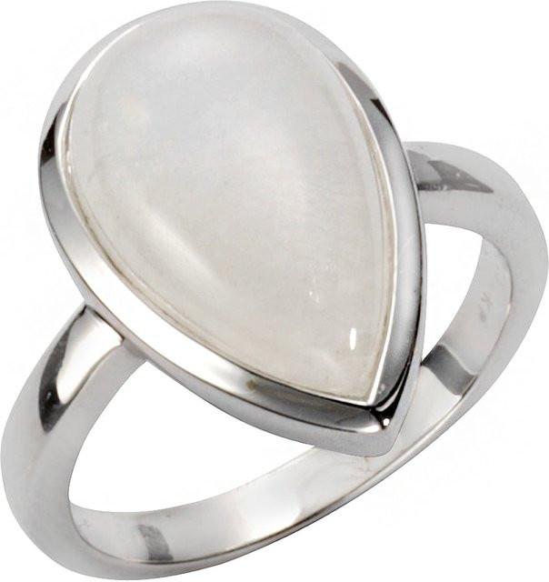 Jamelli Ring 925 Silber, Rainbow Mondstein, Damen - Bild 1