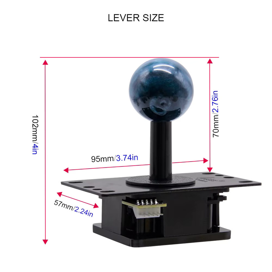 Qanba Gravity Mechanische Arcade-Joystick-Schäfte Silent Lever JOV8S JCV8 für Arcade Sticks und DIY-Upgrades - Bild 4
