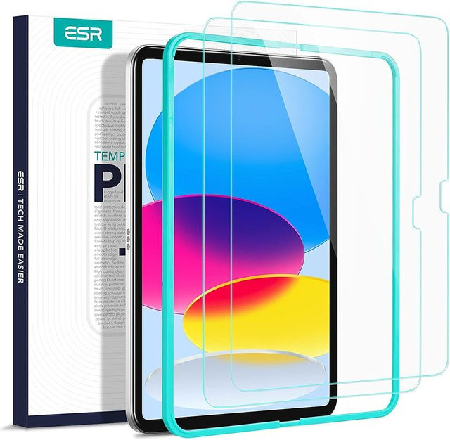 ESR Schutzfolie aus gehärtetem Glas für Apple iPad (2025) und (2022), transparent, 2er-Set - Bild 1