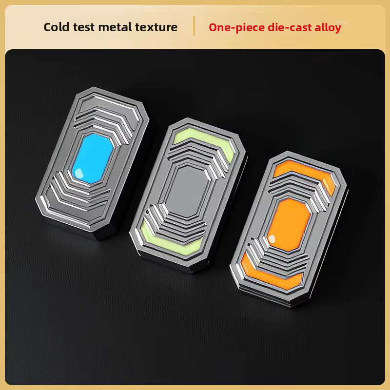 YIJOO Magnetischer Fidget-Slider, Dreischichtiger Metall-Push-Card, Haptischer Clicker, Sensorisches Spielzeug - Bild 2
