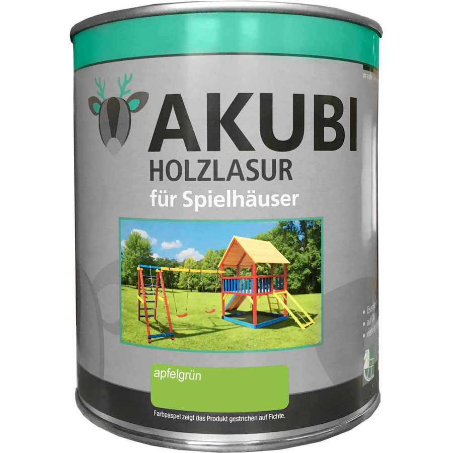 Karibu Holzlasur für Spielhäuser Apfelgrün 750 ml - Bild 2