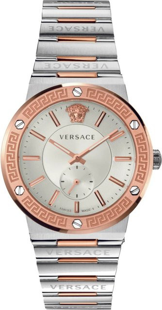 Versace Herrenuhr, Quarz, Edelstahl, Silber, 41 mm, 5 ATM - Bild 1