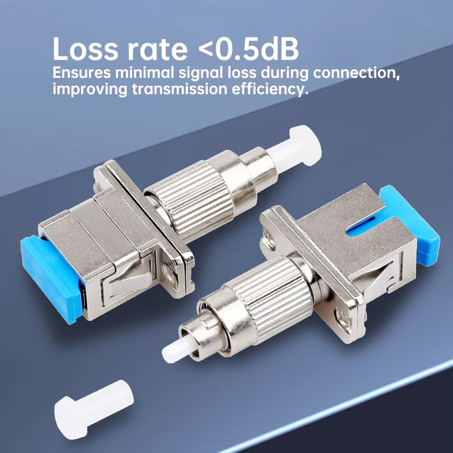 ZOERAX FC-Stecker auf SC-Buchse Singlemode-Adapter mit UPC-Faserflansch für Rotlichtstift und optischen Leistungsmesser, Pigtail FTTH - Bild 2