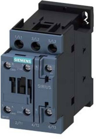 Siemens Leistungsschütz 3RT2025-1AN20 mit 3 Schließern, 690 V/AC, grau - Bild 1