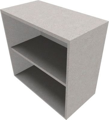 Regal SOLUS PLAY von Schäfer in Ceramic Grey mit 2 Ordnerhöhen, B: 80 cm, T: 42 cm, H: 74,8 cm - Bild 1