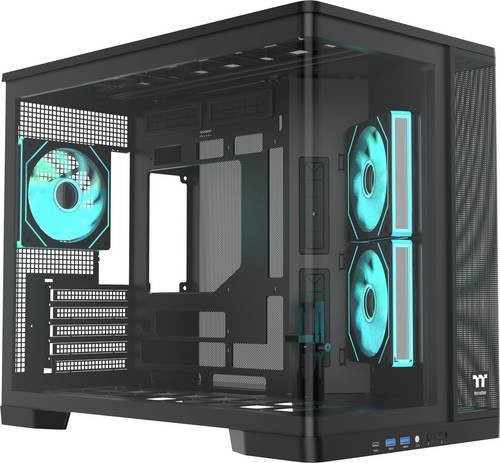 Thermaltake Arcus 280 TG Curved Midi-Tower PC-Gehäuse Schwarz mit Seitenfenster - Bild 1