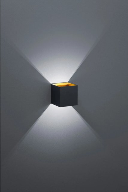 Trio LED-Wandlampe Louis Schwarz matt 1-flammig 4,3 W Up-Down Effekt - Bild 1