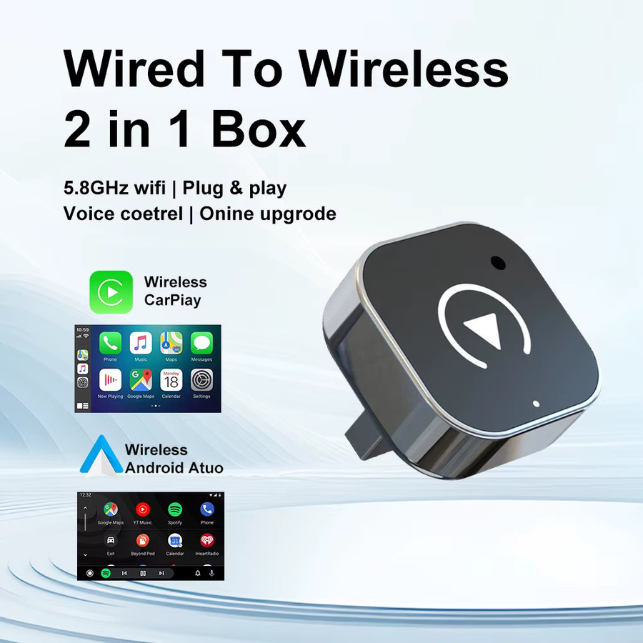 FLIXIVI Kabelloser CarPlay-Adapter und Android Auto Wireless Adapter in Grau für VW, Toyota, Nissan, Ford und Benz - Bild 4