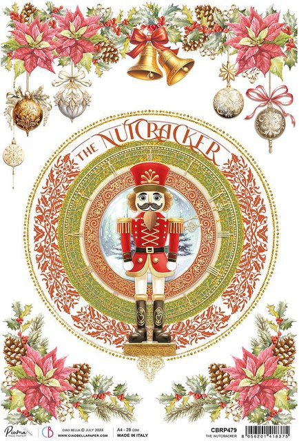 Motiv-Strohseide Ciao Bella Nutcracker in Multicolor, Format A4 - Bild 1