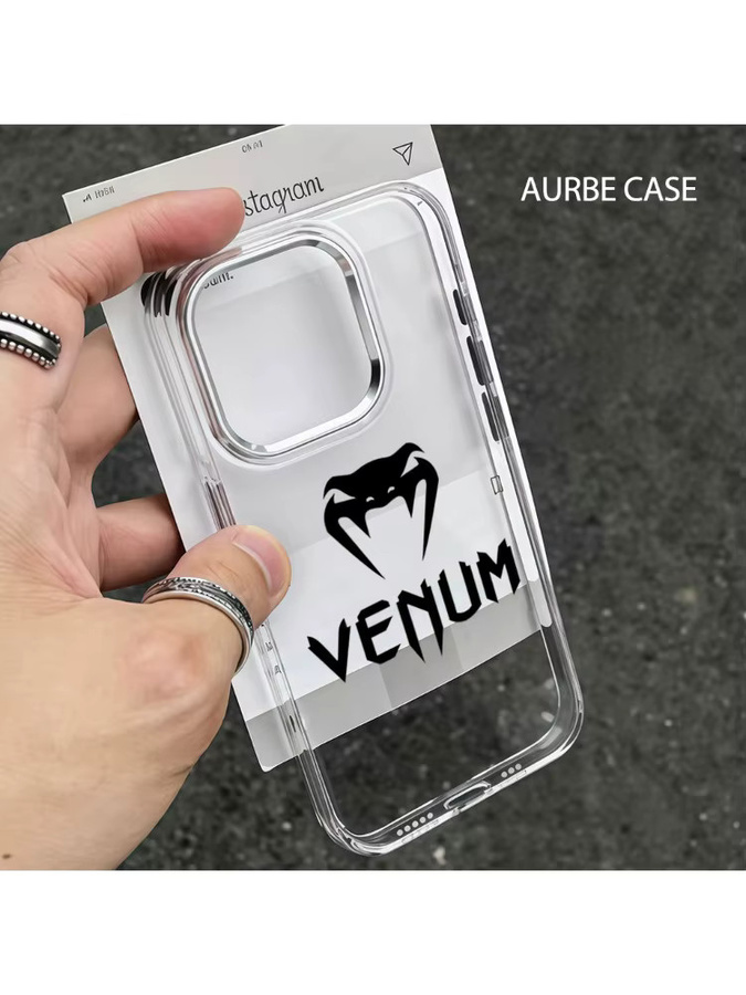 Aurbe Transparente Handyhülle mit silbernem Linsenrahmen für iPhone 17 16 15 14 13 12 11 Pro Max und 16E - Bild 4