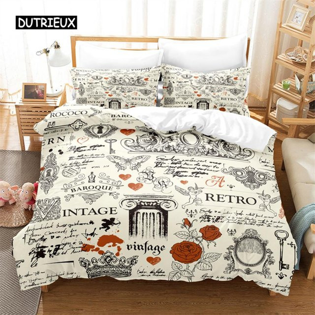 Flylo Zebra Bettwäsche Set mit 3D Digitaldruck in Weiß, Queen Size, B/H: 264 x 228 cm - Bild 1