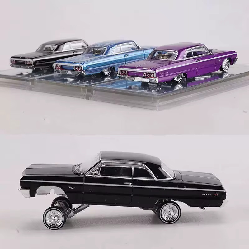 Bburago Chevrolet Impala SS 1964 Lowrider, Druckguss-Modellauto, 1:64 - Bild 1