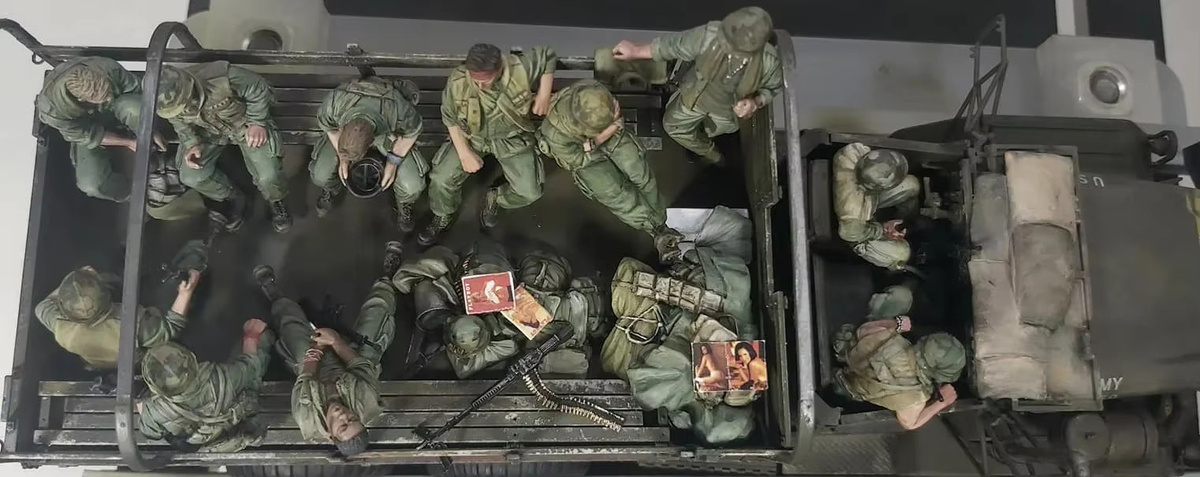 BAANFU Vietnamkrieg US-Touristen, Modell, 11-teiliges Set, 1/35, unmontiert, unbemalt - Bild 5