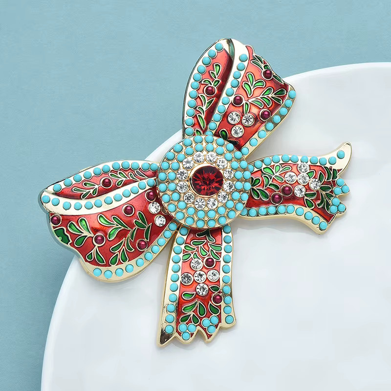 Wuli&baby Brosche, Emaille, Bowknot, Damen - Bild 2
