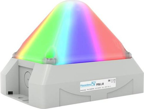 Pfannenberg Signalleuchte LED PY L-M RGBW Multicolour Dauerlicht Blinklicht Blitzlicht 230 V/AC 7035 - Bild 1