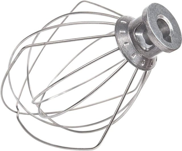 KitchenAid K45WW Drahtpeitschenaufsatz aus Edelstahl in Silber für Standmixer mit kippbarem Kopf, runder Schneebesen - Bild 1