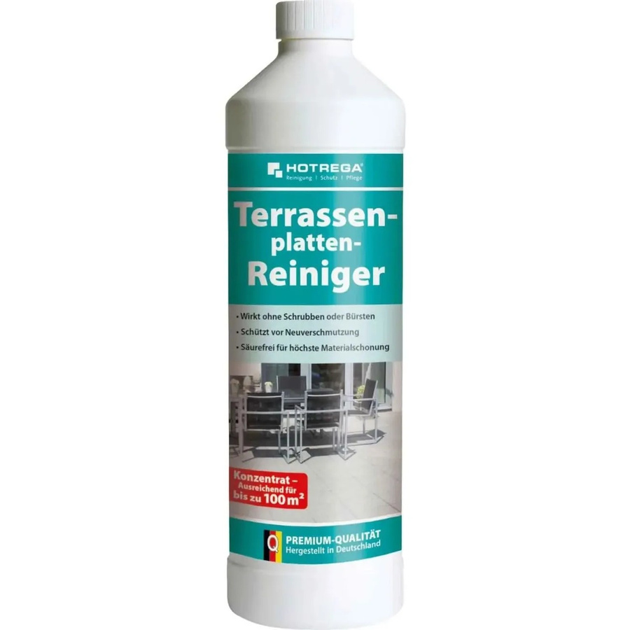 Hotrega Terrassenplatten Reiniger Konzentrat auf Aktivchlorbasis, 1 Liter, Weiß - Bild 2