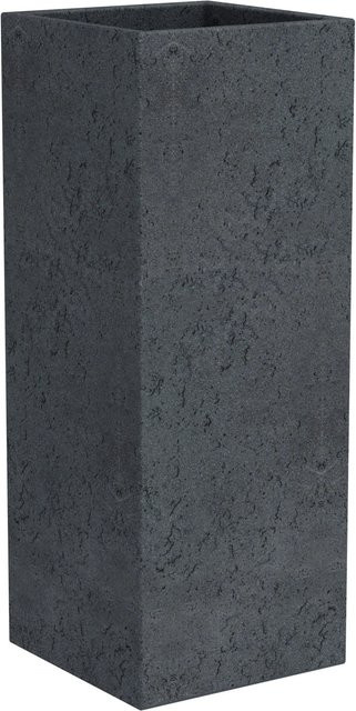 Scheurich Pflanzgefäß C-Cube High in Stony Black mit Durchmesser: 26 cm - Bild 1