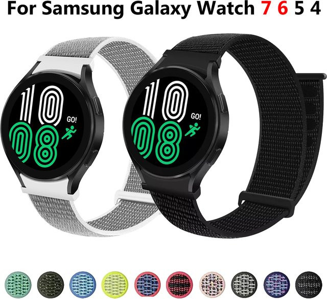 RWBANDS Uhrenarmband Nylon, Schwarz, Unisex, Samsung Galaxy Watch - Bild 1
