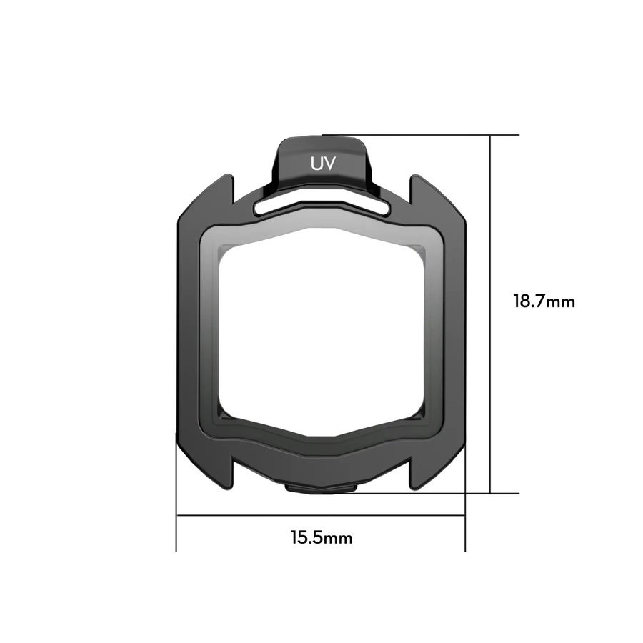 FLYWOO O4 Wide ND Filter Kit für DJI O4 Air Unit, UV/ND4/ND8/ND16 Kamera Objektiv Filter Set in Schwarz für Drohnen-Fotografie - Bild 1