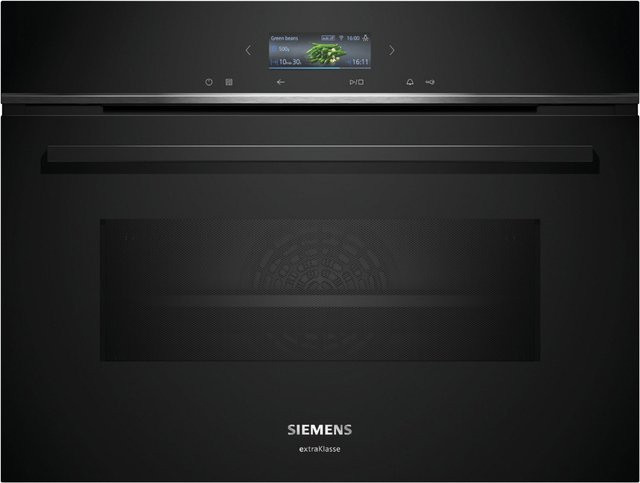 Siemens Backofen mit Mikrowellenfunktion CM724G1B3 in Schwarz - Bild 1