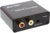InLine Audio-Konverter Digital zu Analog mit Toslink und Cinch Eingang zu Cinch Stereo Ausgang, Schwarz - Bild 1
