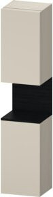Duravit Hochschrank Qatego in Weiß Matt mit 2 Glastüren, B/T/H: 40 x 36 x 176 cm - Bild 1