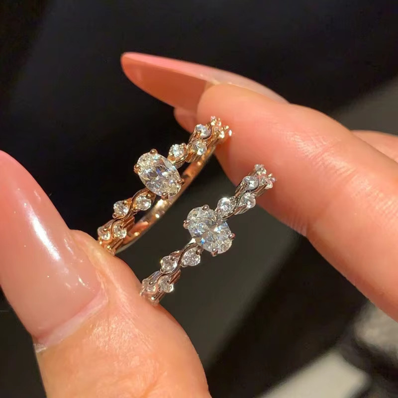 Huitan Luxury Damenring, Zirkonia, Perle, Roségold - Bild 3