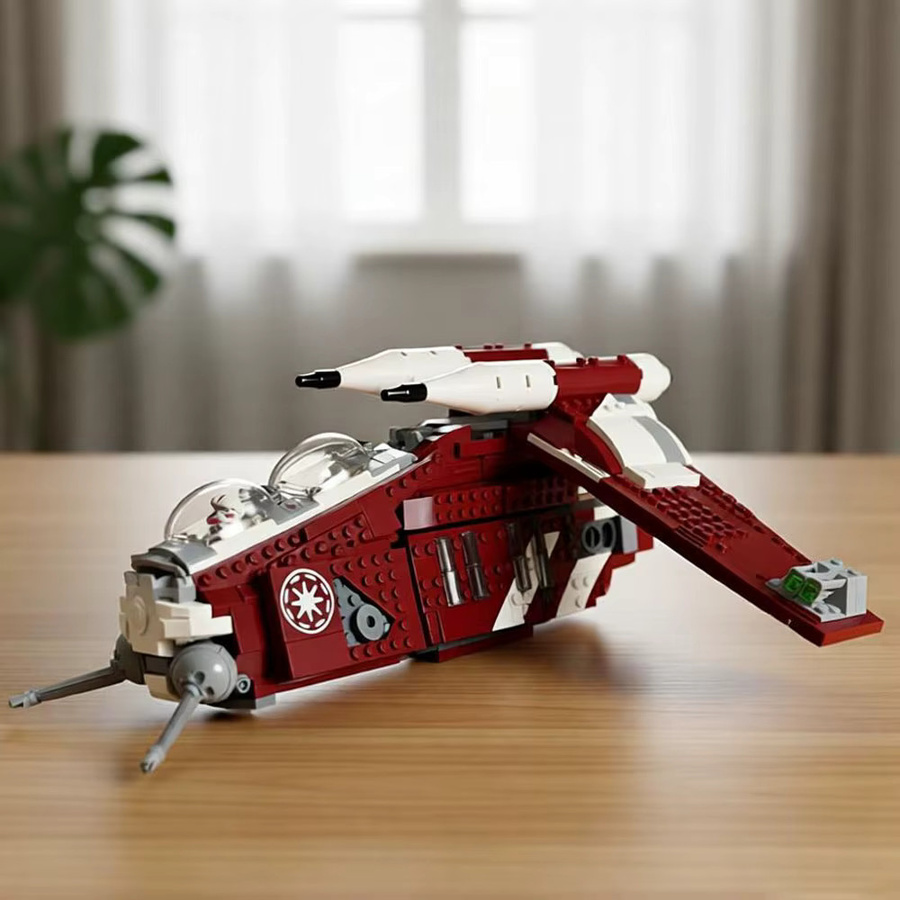 MOC Republic Dropship Gunship, Bausteine, 1083 Teile - Bild 4