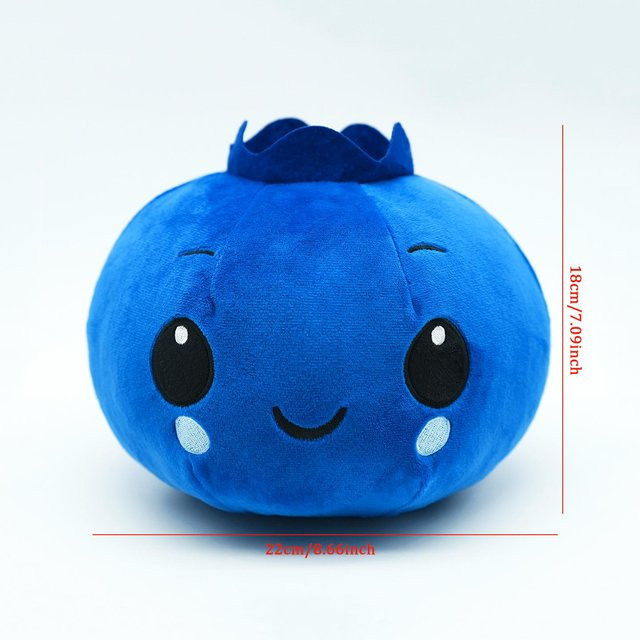 TreasuringU Blaubeer Plüschtier, Stoffpuppe, 22cm, Blau - Bild 1