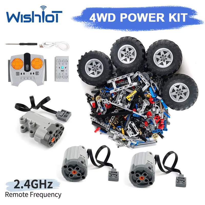 wishiot Technisches 4WD RC Auto-Chassis, ferngesteuertes Kletterfahrzeug - Bild 3