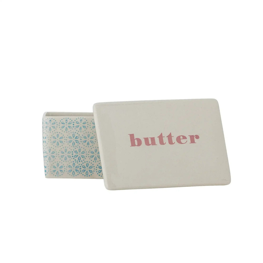Bloomingville Butterdose Patrizia aus Keramik in Blau - Bild 1