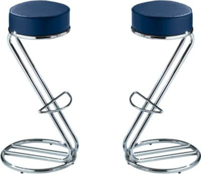 Barhocker Zeta NowyStyl, dunkelblau, 2 Stück - Bild 1
