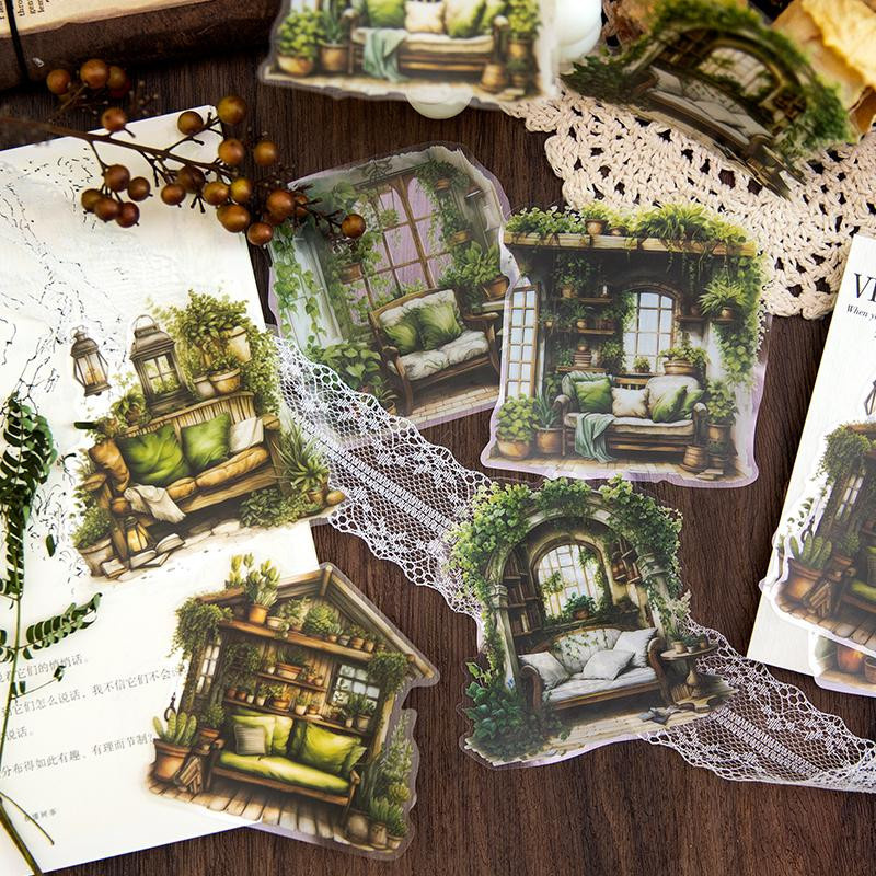 LChome 10 Stück Vintage PET Collage Papier Set in Multicolour für Scrapbooking und DIY Junk Journal Zubehör - Bild 2
